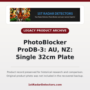 PhotoBlocker ProDB-3: AU, NZ: Single 32cm Plate — original product photo missing from recovered backup