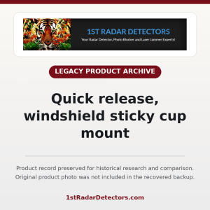Quick release, windshield sticky cup mount — original product photo missing from recovered backup