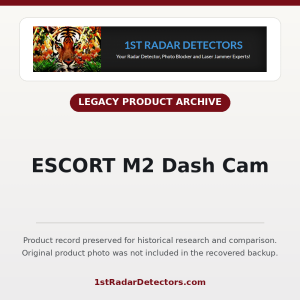 ESCORT M2 Dash Cam — original product photo missing from recovered backup