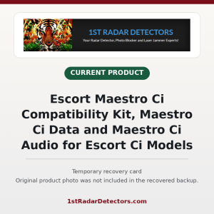 Escort Maestro Ci Compatibility Kit, Maestro Ci Data and Maestro Ci Audio for Escort Ci Models — original product photo missing from recovered backup