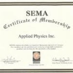 SEMA Certificate